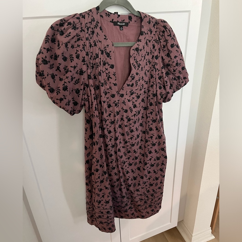 Madewell puff sleeve dress